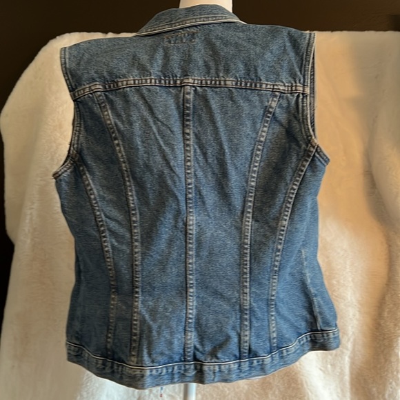 “, denim Jean blue size large women’s Vest - Picture 3 of 6
